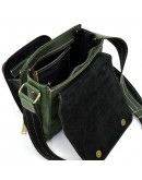 Фотография Зеленая сумка на плечо мужская кожаная Tarwa RЕ-3027-3md