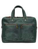 Фотография Кожаная деловая мужская зеленая сумка Tarwa RE-4664-4lx