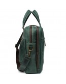 Фотография Кожаная деловая мужская зеленая сумка Tarwa RE-4664-4lx