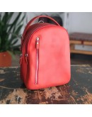 Фотография Кожаный женский красный рюкзак 64993301W-SGE