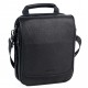 Черная мужская сумка на плечо - барсетка из натуральной зернистой кожи REK-115-3-Flotar