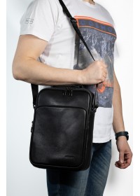 Вертикальная мужская сумка формата А4 из натуральной гладкой кожи REK-116-4-Vermont