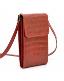 Фотография Небольшая женская кожаная красная сумка Tarwa REP3-2122-4lx