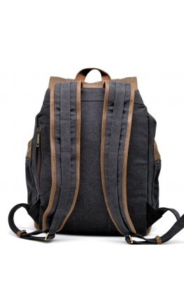 Серый вместительный тканево-кожаный рюкзак Tarwa RG-0010-4lx