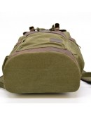 Фотография Вместительный тканево-кожаный рюкзак цвета хаки Tarwa RH-0010-4lx