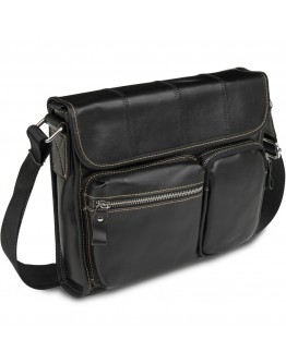 Черная повседневная вместительная сумка на плечо Fr1401
