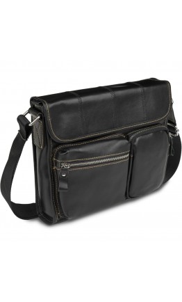 Черная повседневная вместительная сумка на плечо Fr1401