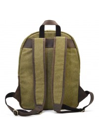 Удобный мужской рюкзак из натуральной кожи и прочной ткани TARWA RHc-7273-3md