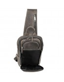 Фотография Кожаный серый мужской рюкзак - слинг TARWA RJ-0910-4lx