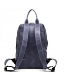 Фотография Синий кожаный женский рюкзак из винтажной кожи Tarwa RK-2008-3md