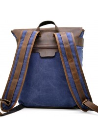 Мужской рюкзак из ткани и натуральной кожи Tarwa RК-3880-3md
