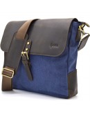 Фотография Синяя мужская сумка на плечо формата А4 TARWA RK-6600-4lx