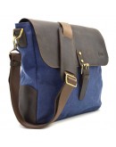 Фотография Синяя мужская сумка на плечо формата А4 TARWA RK-6600-4lx