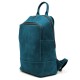 Голубой кожаный женский рюкзак из винтажной кожи Tarwa RKsky-2008-3md