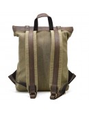 Фотография Вместительный рюкзак из комбинации натуральной кожи и ткани TARWA ROc-5191-3md