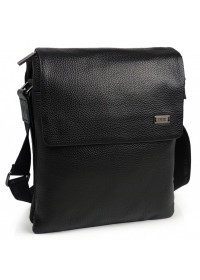Черная кожаная плечевая сумка Ricardo Pruno RP-F-A25F-8873A