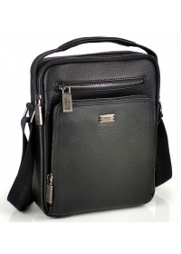 Черная кожаная сумка на плечо - барсетка Ricardo Pruno RP-F-A25F-90118A