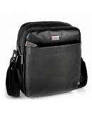 Фотография Кожаная черная мужская сумка на плечо Ricardo Pruno RP-F-A25F-9749A