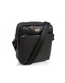Фотография Кожаная черная мужская сумка на плечо Ricardo Pruno RP-F-A25F-9749A