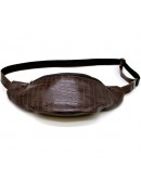 Фотография Мужская напоясная коричневая кожаная сумка Tarwa RP1-3036-3md
