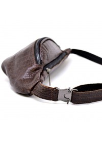 Мужская напоясная коричневая кожаная сумка Tarwa RP1-3036-3md