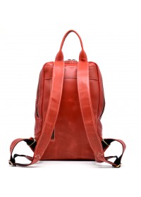 Красный кожаный женский рюкзак из винтажной кожи Tarwa RR-2008-3md