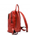 Фотография Красный кожаный женский рюкзак из винтажной кожи Tarwa RR-2008-3md