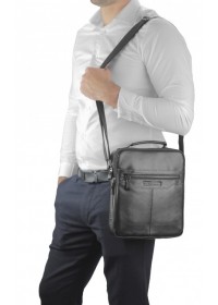Мужская черная сумка через плечо Allan Marco RR-4083A