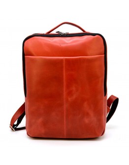 Красный кожаный рюкзак из винтажной кожи Tarwa RR-7280-3md