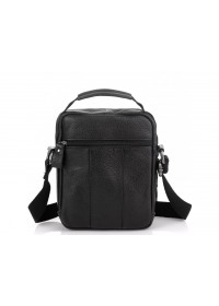 Черная небольшая мужская сумка через плечо Allan Marco RR-9053A