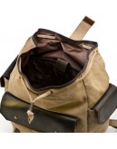 Фотография Большой мужской тканево - кожаный рюкзак Tarwa RSc-6680-4lx