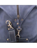 Фотография Кожаный мужской саквояж синего цвета Manufatto s1 navy
