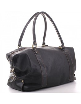 Черная сумка гладкая для командировок - дорожная сумка s1-black-glad