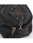 Фотография Черная сумка гладкая для командировок - дорожная сумка s1-black-glad