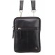 Маленькая кожаная черная мужская сумка Visconti S10 Remi (Black)