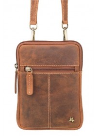 Винтажная небольшая сумка на плечо Visconti S10 Remi (Oil Tan)