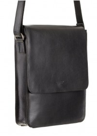 Черная мужская сумка на плечо Visconti S11 Skyler (Black)