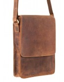 Фотография Коричневая винтажная мужская сумка на плечо Visconti S11 Skyler (Havanna Tan)