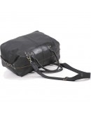 Фотография Стильная дорожная мужская кожаная сумка Manufatto s3 black