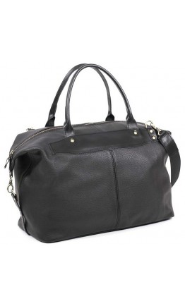 Стильная дорожная мужская кожаная сумка Manufatto s3 black