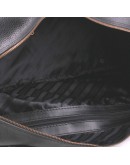 Фотография Чёрная большая мужская кожаная сумка в дорогу Manufatto s44 black