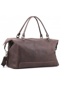 Качественная коричневая большая мужская сумка Manufatto s44