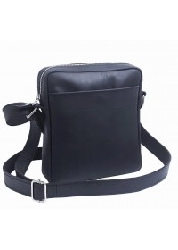 Черная кожаная мужская сумка на плечо - планшет 711990-SGE