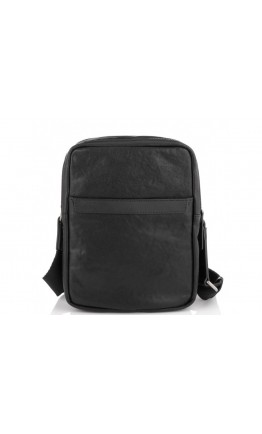 Черная сумка мужская кожаная на плечо Tiding Bag SM13-0014A