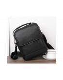 Фотография Кожная черная сумка - барсетка Tiding Bag SM8-006A