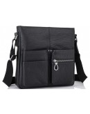Фотография Черная кожаная сумка на плечо Tiding SM8-008A