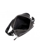Фотография Черная мужская кожаная сумка на плечо Tiding Bag SM8-1022A