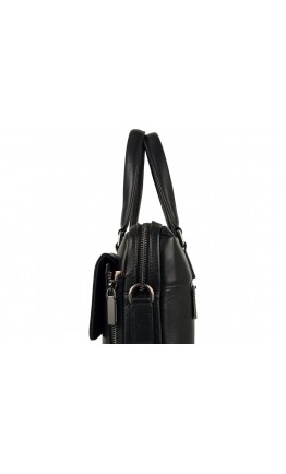 Черная кожаная мужская сумка Tiding Bag SM8-21007-1A
