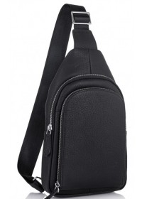 Черная сумка на грудь и на плечо Tiding Bag SM8-812A