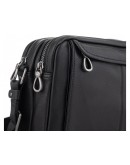 Фотография Черная сумка на плечо кожаная Tiding Bag SM8-8890-1A